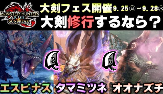 🔴大剣修行！！第2弾アプデの準備をしていく🔥【MHサンブレイクPC】