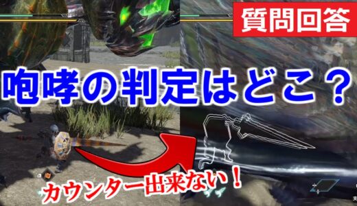 咆哮の発生位置は顔？腹？ガード範囲とカウンター判定の謎　モンハンライズサンブレイクMHRise