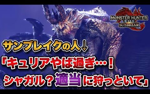 【空気】モンハンサンブレイクの人「キュリアやば過ぎだろ…！シャガルマガラ？あー適当に狩っといて」【みんなの反応まとめ】