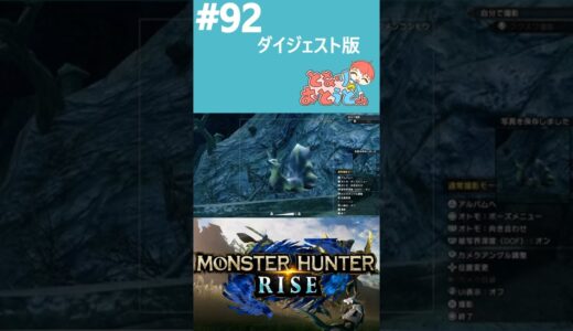 【Monster Hunter Rise】写真家ハンターの奮闘記【モンハン】【モンスターハンターライズ】【となおとCh】 #Shorts