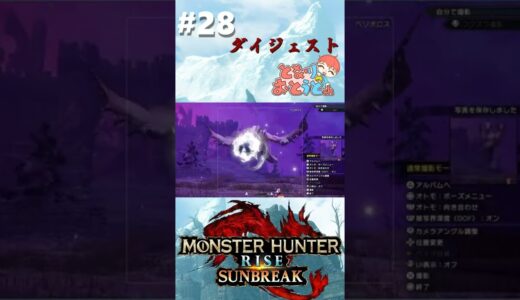 【Monster Hunter SunBreak】写真家ハンターの奮闘記　【モンハン】【モンスターハンターライズ】【サンブレイク】【となおとCh】#Shorts