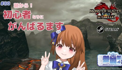 【モンハンライズサンブレイク】 Steam版参加型：今日も初心者がゆく #80 【みゆちゃんねる】