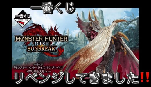 【一番くじ】モンスターハンターライズ：サンブレイク ～狩りの新天地へ。～　リベンジしてきました〜　甘えるな、勝ち取れ…
