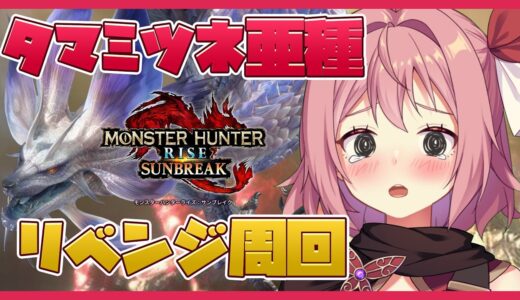 【モンスターハンターライズサンブレイク】大剣使いがタマミツネ希少種をぼっちで周回【紅麗もあ】