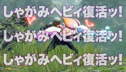 【MHサンブレイク】この爽快感を待っていた！クラウチングショット強化でしゃがみヘビィ復活！【モンハンライズ】