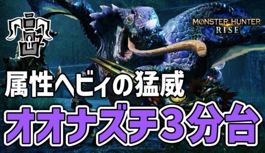 【モンハンライズ】オオナズチを3分台で沈める貫通属性弾ヘビィの気持ちよさを伝えたい【MHRise】