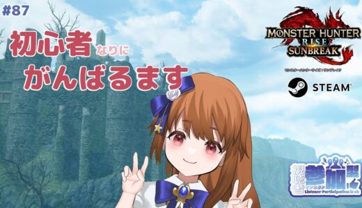 【モンハンライズサンブレイク】 Steam版参加型：今日も初心者がゆく #87-2 【みゆちゃんねる】