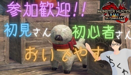 ≪参加型≫【モンハンライズ サンブレイク：Switch】これが噂の無敵スタミナ∞？運用できるか分からないけど使ってみる！って事で一狩り行きませんか？ (´▽｀) #119【新人Vtuber】