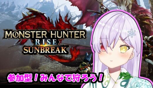 [Switch参加型]モンスターハンターRISEサンブレイク配信！[はじめての狩猟生活]