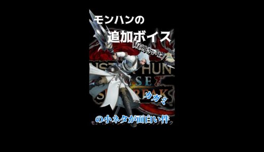 【モンハン】カガミのボイスがめっちゃ面白い件【サンブレイク】