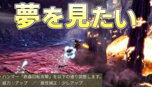 アプデで強化されたハンマーの「あの技」は本当に強くなってくれたのか【モンスターハンターライズサンブレイク実況】