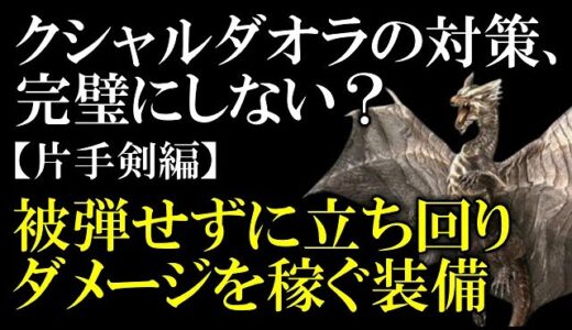 【モンハンライズ・サンブレイク】クシャルダオラを極めた男のおすすめ片手剣装備！昇竜ポイントもいっぱいあるよ