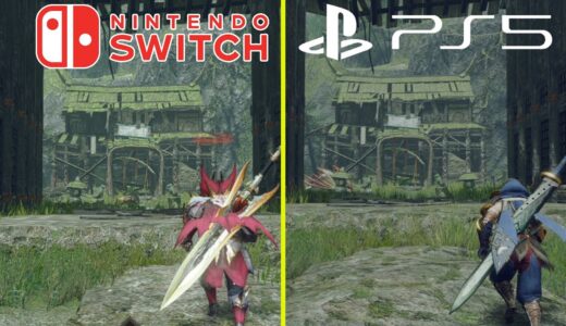 Monster Hunter Rise PS5 vs Nintendo Switch Graphics Comparison