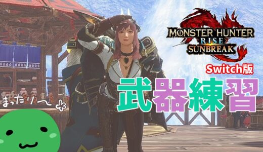 のんびり武器練習【モンスターハンターライズ:サンブレイク／Switch版】