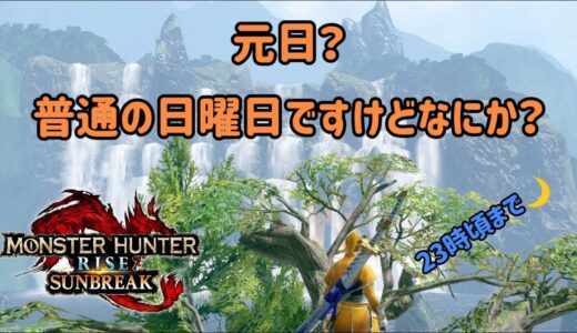 モンハンライズサンブレイク【Switch版】世の中明けてるんですってよ