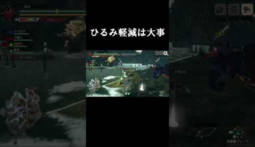 【モンハン】ひるみ軽減は大事です。#short＃モンハンライズ＃MHRise