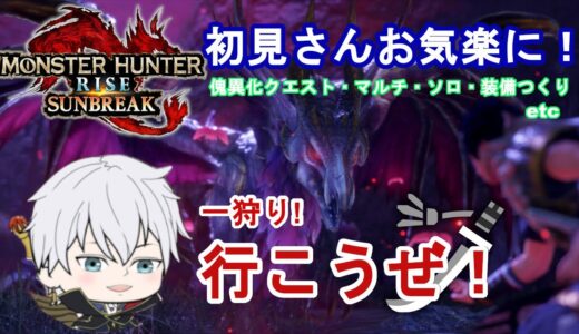 【モンハンライズサンブレイク/switch】参加型いろいろなクエストみんなでやろう！