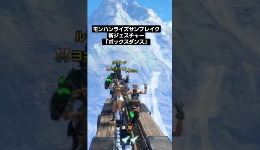 【モンハンライズサンブレイク】新ジェスチャー「ボックスダンス」