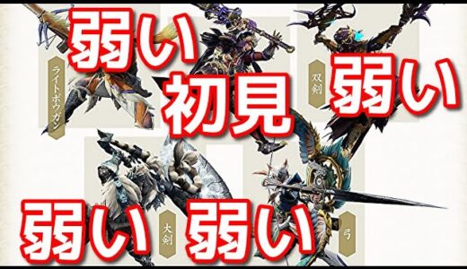 【モンハンサンブレイク】武器のイメージ 独断と偏見『モンスターハンターライズ：サンブレイク』