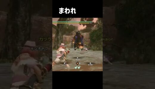 ヌシアオアシラ、大バク転を決める！【モンハンライズ】