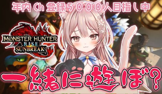 #103【モンハンライズ サンブレイク参加型】初見さん大歓迎✨傀異討究レベル上げる！【新人Vtuber】