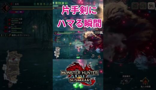 パリィ片手剣が病みつきになる瞬間 #shorts #モンハンライズ #モンハンライズサンブレイク