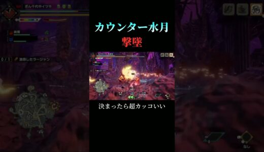 【モンハン】カウンター水月 #shorts #mhrise #モンハンライズ #サンブレイク #太刀