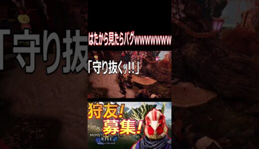 【モンハンライズ】瓜二つ！！教官が遊びに来た！？wwwwwww【#shorts】【モンスターハンターライズ】【切り抜き】【ゲーム実況】