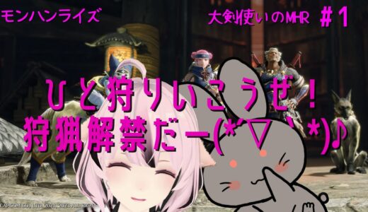 【モンハンライズ】初見プレイ#1 大剣する～操作方法を覚える回