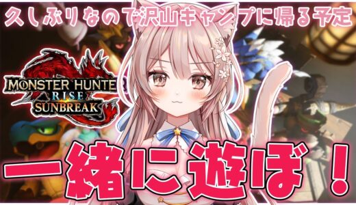 #122 【モンハンライズ サンブレイク参加型】初見さん大歓迎✨傀異討究レベル上げお手伝い！【新人Vtuber】