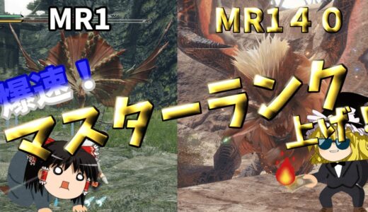 【モンハンライズサンブレイク】マスターランク140に爆速で到達したい！