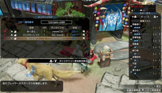 [ モンスターハンターライズ ]　一個一個やってこ。集会上位★5～　[ PS4 ]