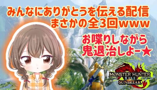 ありがとうその１なんですってよ　モンハンライズサンブレイク【Switch版】