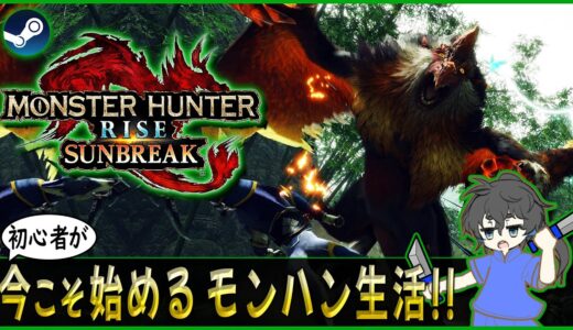 【#モンスターハンターライズサンブレイク】今更始めるモンハン生活 略して今ハン【色々教えて】