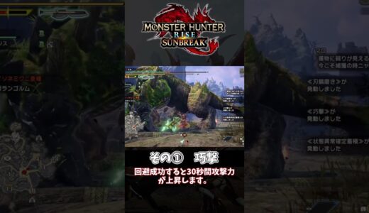 【神相性】回避スキルとワイヤーステップ【モンハンライズ】