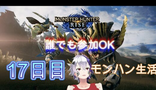 MHRPS5版参加型モンスターハンターライズ生活17日目！