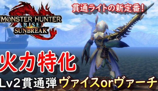 【MHR:SB】ヴァイスorヴァーチ（Lv２貫通弾速射）編 元TA勢に聞くライトボウガン基本構成！ver14.0【モンハンライズ】【サンブレイク】