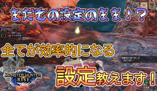 【PS5版・4K】設定を変えるだけでめちゃくちゃ効率的になります！【モンハン/ライズ/MHR】