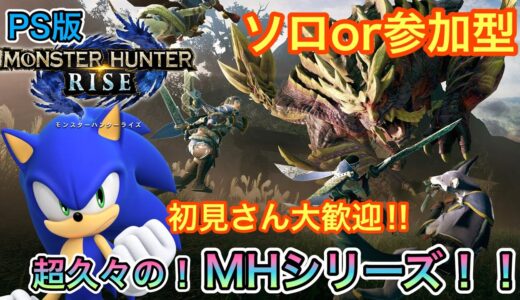 [モンハンライズ ソロor参加型]ラストスパートで遂に風神、雷神を狩りに行ってくるぜ！！
