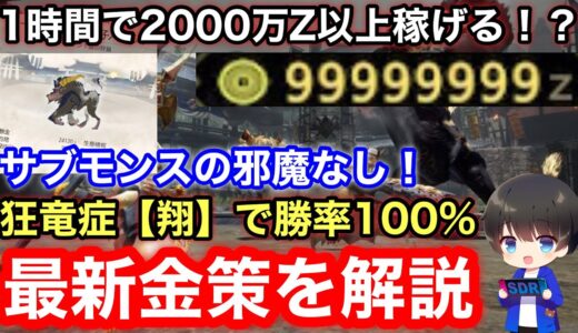 【ソロ1時間で2000万ゼニー】最新版！第5弾アプデ後の最効率金策を解説！【金策ラージャン/金策双剣/金策クエスト/金策装備/ゼニー稼ぎ/モンハンライズ：サンブレイク】