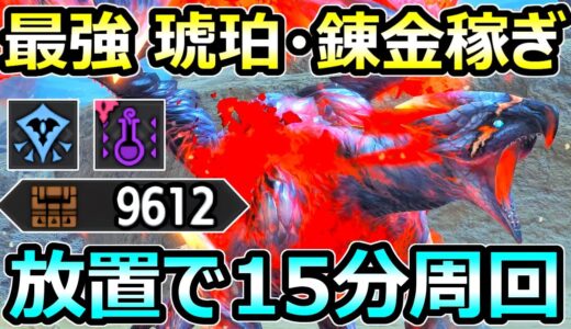 【モンハンサンブレイク】放置で15分周回 克服バルファルク Lv300 琥珀 マカ錬金 金策 稼ぎ【MHRise モンスターハンターライズ】