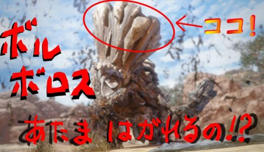 【モンハンライズ】ボルボロスの頭をはぎとる！