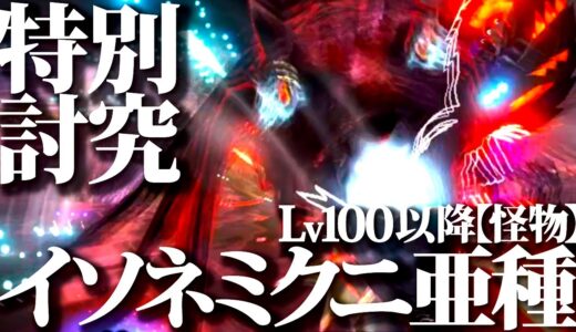 【特別討究】乙祭り開幕wｗLv100以降大化けした怪物『イソネミクニ亜種』体力20万・ワンパン・優秀モーションで本気がエグ過ぎる【モンハンライズサンブレイク】