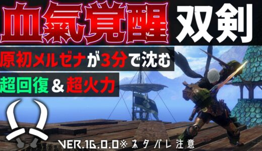 「【最強双剣装備の一角】血氣覚醒が強いのでざっくり紹介。【モンスターハンターライズサンブレイク】【サンブレイク双剣】【MHRise:SB】【双剣装備紹介】」