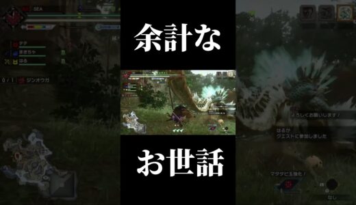 【モンハン】余計なお世話#shorts #モンハン #モンハンライズ #モンハンライズサンブレイク #サンブレイク #mhrise #mhrsb #モンハンライズ太刀 #太刀 #ジンオウガ #生肉