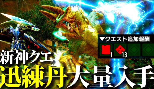 【神クエ】迅練丹の救済イベクエが熱すぎるｗｗ新イベクエ『烈禍襲来：超速電導』【モンハンライズサンブレイク】