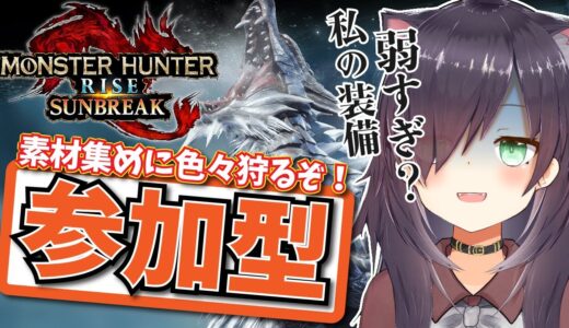 【モンハンライズ サンブレイク | 視聴者参加型】装備更新のために色々狩るぞ！【モンスターハンターライズ：サンブレイク】
