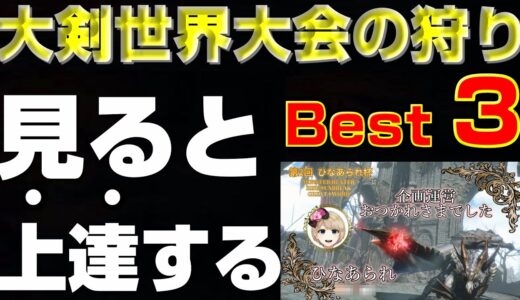 見るだけで上達！大剣世界大会のBest Run3!ひなあられ杯 Final【モンハンサンブレイク】【モンハンライズ】【MHRS】