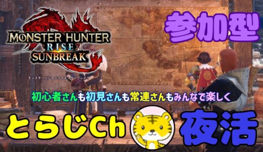 【モンハンライズサンブレイク/switch版】 ★参加型★ 夜活 ★ 毎週火曜は夜活配信！ランクやレベル関係なく遊んでます🎶