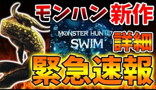 急遽公開された『モンスターハンタースイム』プロモーション映像① について【サンブレイク/モンハンライズ/よしなま/モンハンスイム/最新作/カムラの里/攻略/映像/トレーラー